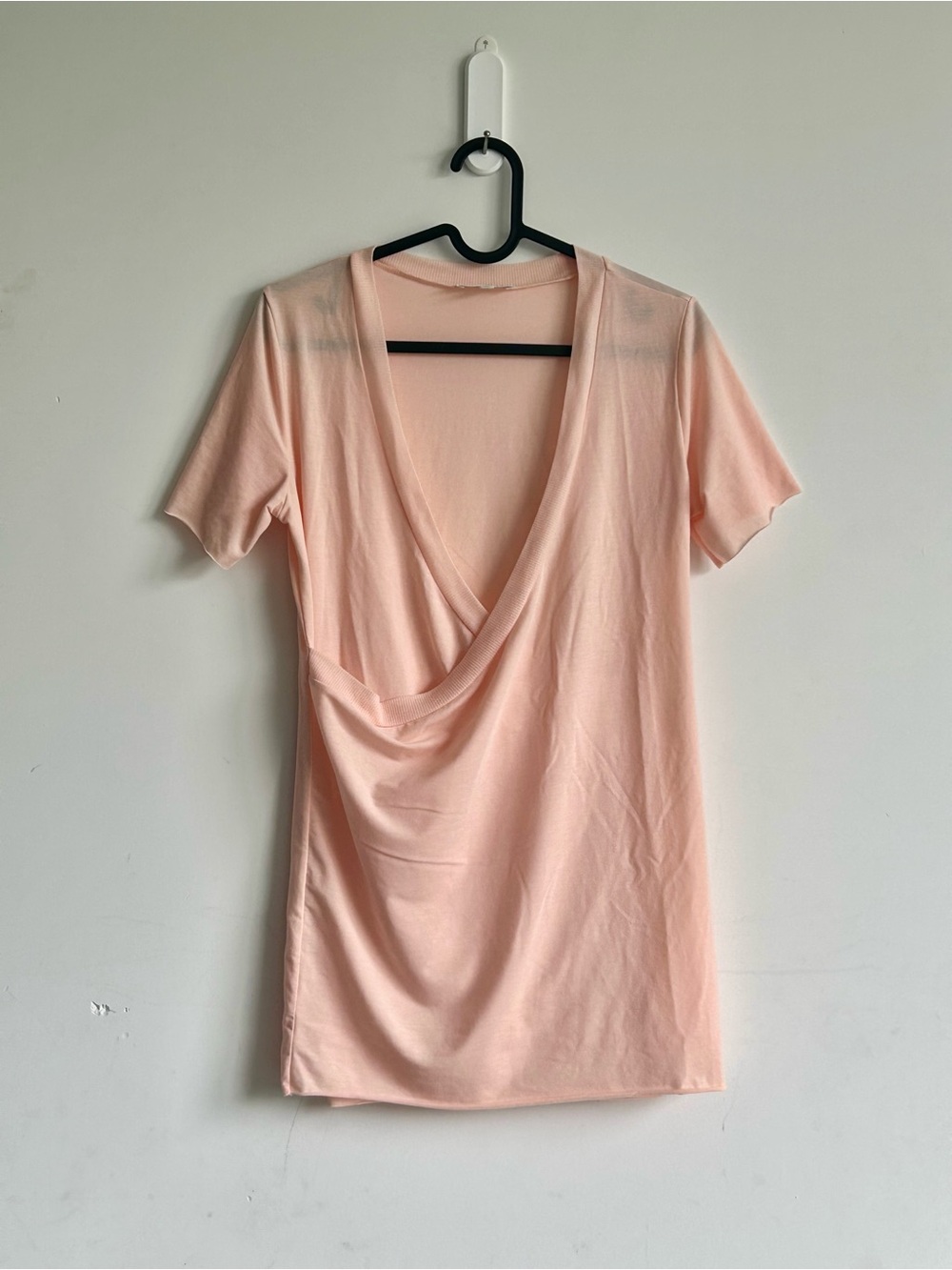 Aritzia Community Surplice Wrap V-Neck Short Sleeve Top Size XS